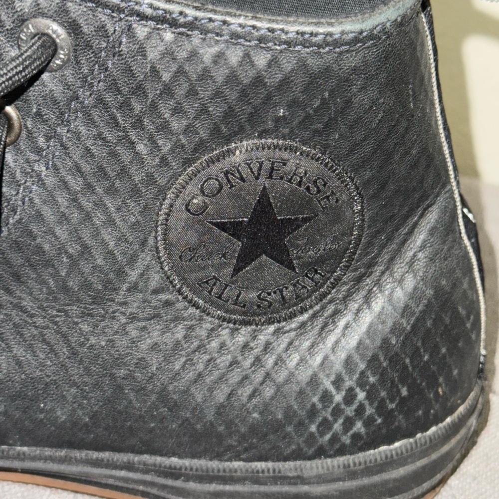 Black/ Black; Converse, High-Top Men's Sneakers; Chuck Taylor 11.5 - Picture 9 of 10